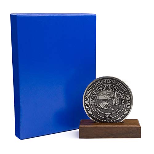 Caja exhibidora de medallas y monedas con soporte de madera, pack de 3 miniatura 4