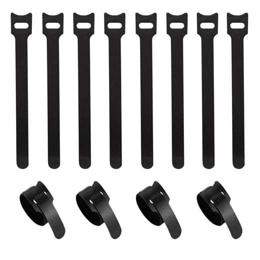120 Pack 6 Inch Reusable Hook and Loop Cable Ties, Black Cord Organizer Straps for Cable Management Under Desk, PC and Home Office Wire Ties