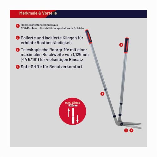 Spear & Jackson 4912RSS Razorsharp Teleskop-Rasenkantenschere – Ansicht 2