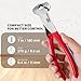 HAUTMEC 7 Inch Nail Puller Pliers Tool, CR-Ni Steel End Cutting Pliers with Non-Slip Grip, Nail Remover Tool with Polished Finish, End Cutting Nippers Tool for Pulling Nails and Wires HT0158-CP
