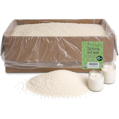 American Soy Organics Freedom Soy Wax Beads, All-Natural Candle Wax, 45 lbs