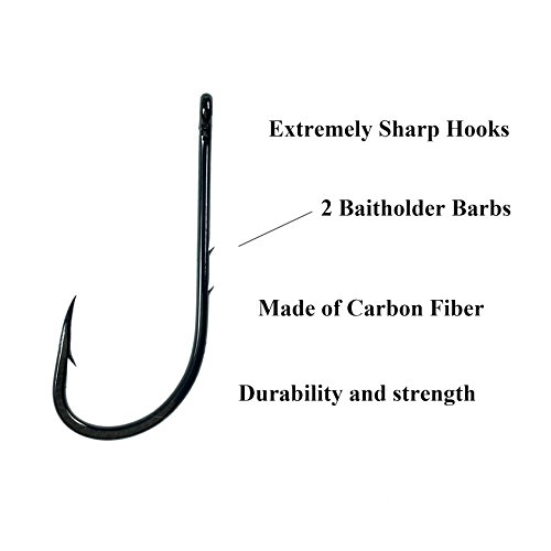 THKFISH Baitholder ami da pesca, 100pcs #3 Barb