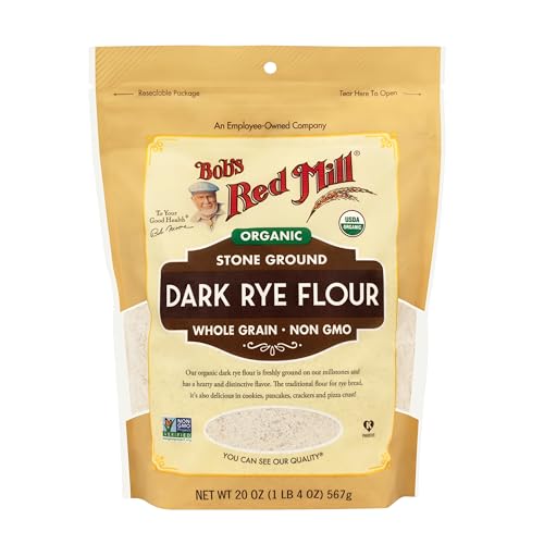 Image of Bob's Red Mill Organic Dark Rye Flour, 20oz (4 Pack)