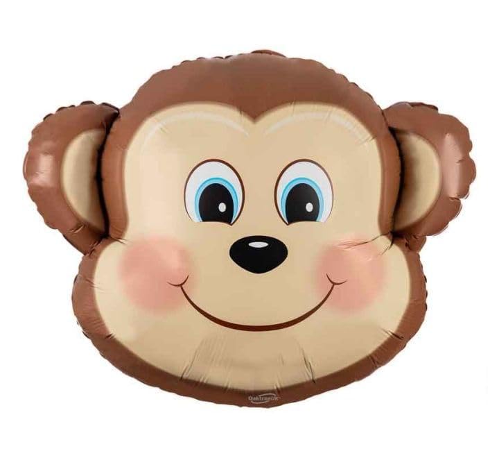 Oaktree Shape 25" Cute Monkey Metallic Packaged