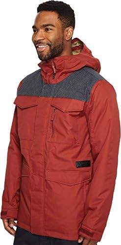 Burton Mens Covert Jacket, Fired Brick/Denim, Small
