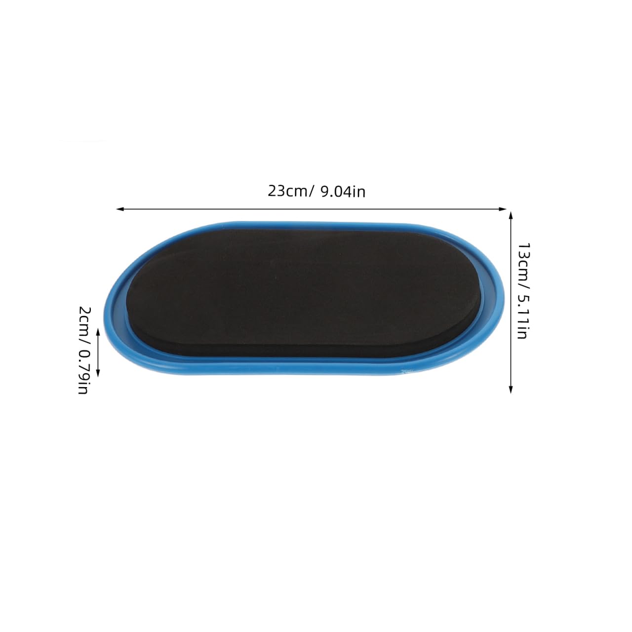 TOYANDONA 2 Stück Fitness Sliders Oval rutschfest Trainingsscheiben für Effektives Ganzkörpertraining Pilates Workout Fitnessgeräte Zuhause Blaue Gleitscheiben zur Verbesserung der