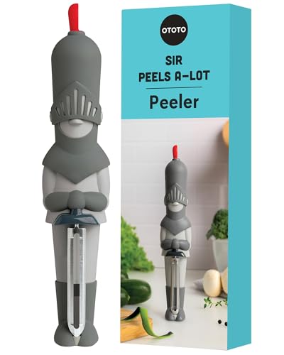 NEW OTOTO Sir Peels A-Lot Medieval Knight Vegetable Peeler - Swiv...