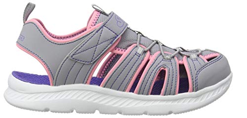 Skechers Skechers - Girls C-Flex Sandal 2.0-Playful TRE Shoe, Size: 2 M US Little Kid, Color: Grey/Pink