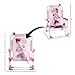 Disney Minnie Mouse Kids Beach Chair with Umbrella,Foldable Portable Toddler Chair with Armrests, Locking Mechanism & Sun Shade