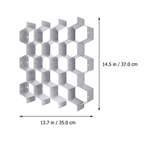 CLISPEED Organizador de Gaveta Favo de Mel para Meias Cuecas Sutiãs Calcinhas Roupas de Bebê Gaveta