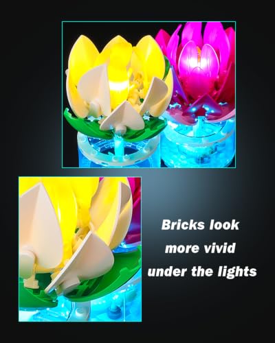 Image of LED Lighting Set Compatible with Lego Water Lilies 11511 Set, DIY Light Up Kit for 11511 Building Blocks Model (Building Sets Not Included)