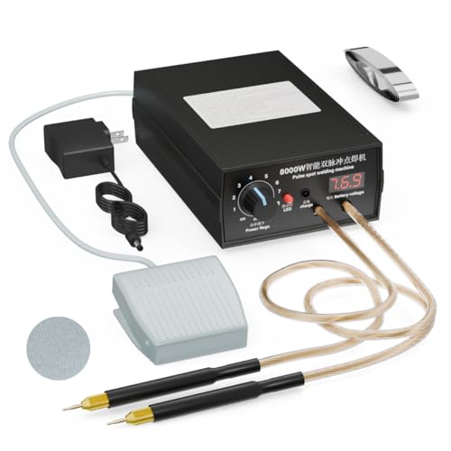 Hosyond 8000W Handheld Battery Spot Welder, Portable DIY Welding Machine, High-Power Spot Welder with Nickel Strip for 18650 Lithium Batteries
