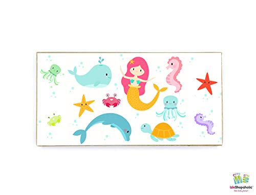 Image of Shopaholic Eco-Friendly Stationary Set With Paper Clips, Stapler, Sticky Notes, Calendar, Pen (Mermaid-Memo Pads)