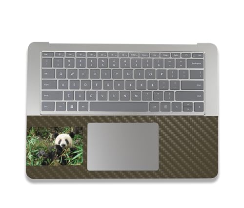 Image of MightySkins Carbon Fiber Skin Compatible with Microsoft Surface Laptop Studio 2 (2023) Full Wrap Kit - Chill Panda | Protective, Durable Textured Carbon Fiber Finish | Easy to Apply | Made in The USA