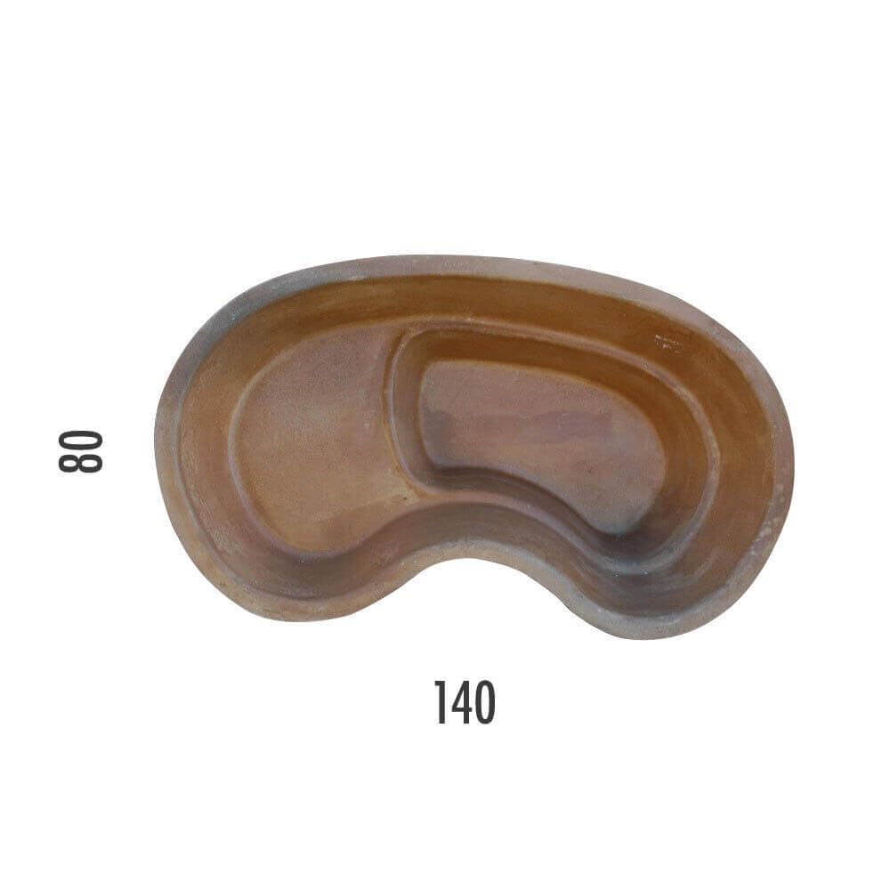 Giordanoshop Laghetto Artificiale Roccia da Giardino 140x80x45 cm 200 Litri