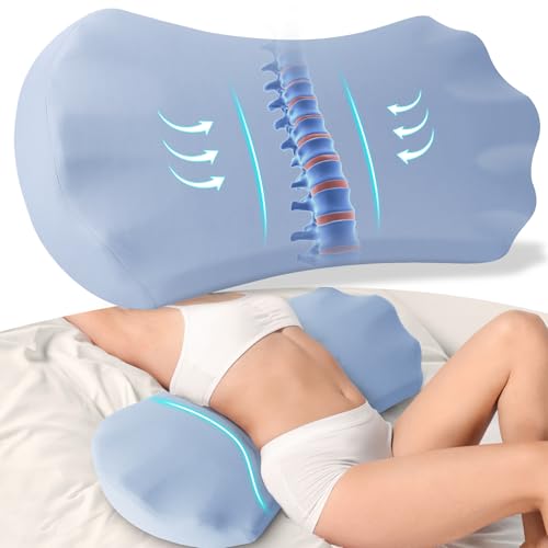 Moocorvic Oreiller de Soutien Cervical Doux pour Soulagement des Douleurs au Cou, Épaules et Dos; Contour Orthopédique Ergonomique - pour Dormeurs sur le Dos et le Côté