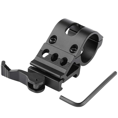 HOUSON QD Picatinny Flashlight Mount, Quick Release Picatinny Rail Mount for Flashlights Scopes Laser 25.4mm