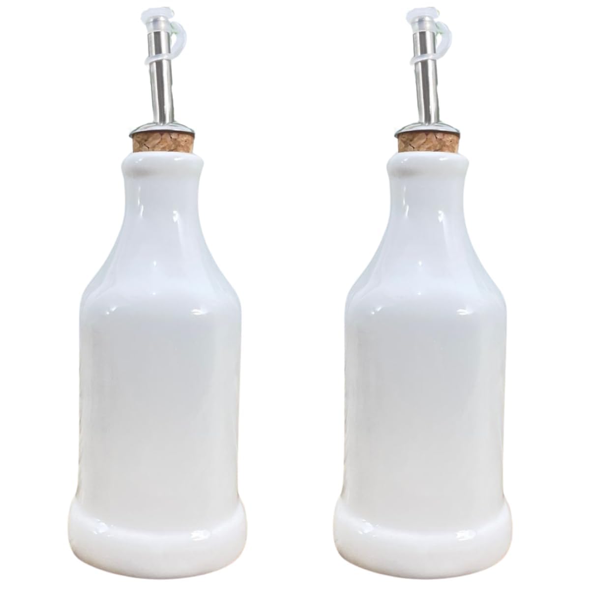 Antilope Decor Porcelanas, Kit Galheteiro 2 peças 300ml - Azeite e Vinagre - Porcelana
