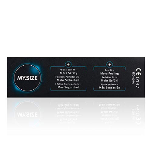 MY.SIZE MS6036 condooms maat 5, 60 mm, grote verpakking (36 stuks), Blauw - Afbeelding 3