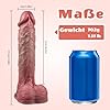 27.5CM Realistischer XXL Dildo Sex Spielzeug für die Frau, 16CM Umfang Sex Toyset für Woman Silikon Dildos mit Echten Venen & Starken Saugnapf, Sex Toys Analdildo Sexspielzeug für Paare Extrem Sex #4