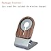 GOODKSSOP Luxury Aluminium Aloy + Solid Wooden Desktop Holder Stand Compatible with for MagSafe Charger Wireless Charging Accessories for iPhone 16/15/14/13/12 Series Cell Phones