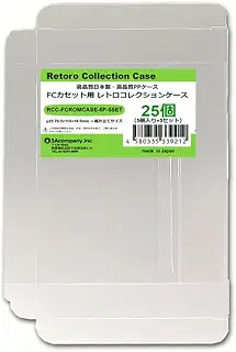 3Aカンパニー FCカセット用 レトロコレクションケース ファミコンカセット 保護ケース 25個入 RCC-FCROMCASE-5P-5SET | ファミコンカセット用クリアケース ソフトケース採用で大切なゲームソフトをキズやスレからやさしく保護 カセットの収納カバーですっきり整理・保管
