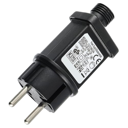 SIGANDG 31V 9 W Fuente de Alimentación, IP44 Transformador Luces Navidad Adaptador con 8 Modos Función de Memoria y Temporizador, Adecuado Para Luces navideñas, luces de hadas, luces de cortina