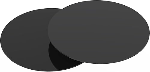 Miniatura 1 de Juego de discos redondos de acrílico brillante reutilizable de 2-18 o 0.12 pulgadas de grosor para servir pasteles y presentaciones, reemplazo de