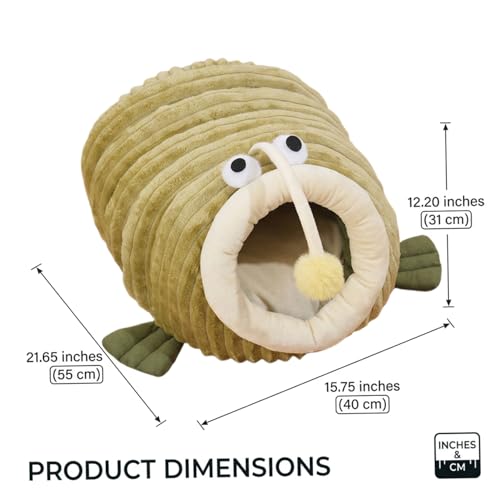 Lit pour chat poisson au design de nid mignon et confortable avec coussin - 5