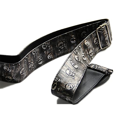 CZDYUF Sangle de Guitare Skull Rock Sangle de Guitare Folk Sangle de Guitare électrique Sangle de Basse électrique - Les Beatles, Paul McCartney, John Lennon, RIngo Starr, George Harrison CZDYUF Sangle de Guitare Skull Rock Sangle de Guitare Folk Sangle de Guitare électrique Sangle de Basse électrique – Image 5