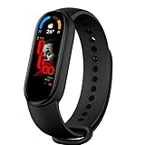 Elevea 𝟏𝟓 𝐘𝐞𝐚𝐫𝐬 𝐆𝐮𝐚𝐫𝐚𝐧𝐭𝐞𝐞 Fitness Band Bracelet with Heart Rate Sensor, Bluetooth Wristband Activity Tracker for Sports, Sleep, Steps & Calories, Health Monitor for Men & Women