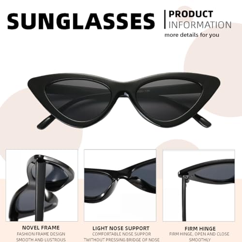 Little girls cat-eye sunglasses Fashion Retro narrow-edged sunglasses for Kids Suitable for outdoor beaches2