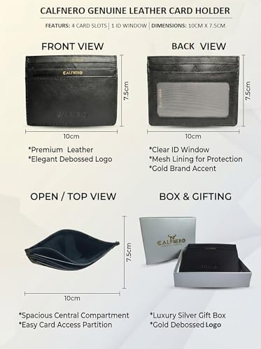 Image of Calfnero Black Men's Wallet (1044)