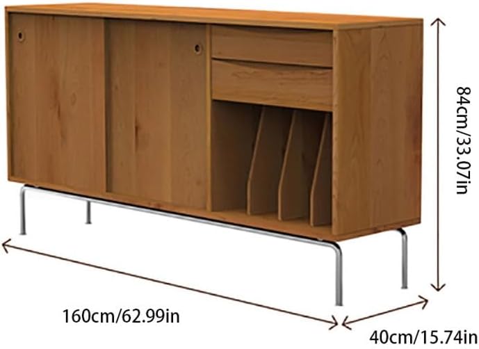 Buffet Cabinet Nordic Wine Cabinet Dining Side Home Living Room Display Japanese Style Storage with Door Buffet Cabinet with Storage