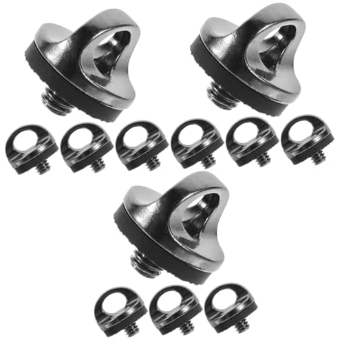 SHINEOFI 3 Series Tornillos De Cámara Y Anillos De Sujeción para Accesorios De Fotografía Color Oscuro Compatible Fijación Y Antideslizante para Trípodes 4 Piezas X 3