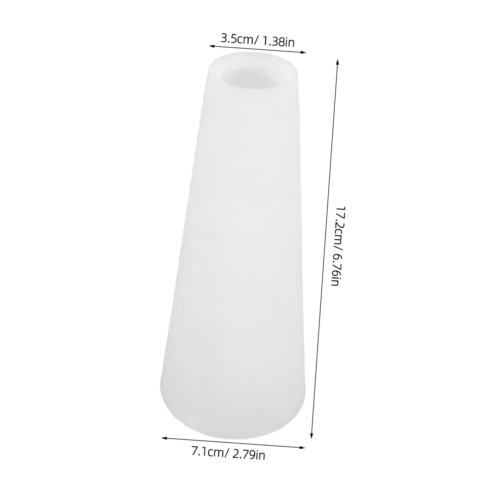 Homoyoyo 10 Pezzi Tubi Conici in PVC per Avvolgimento Filati Tessili, Accessori per Macchina da Cucire, Protezione Filo, Tubi Plastica Colore Chiaro per Artigianato