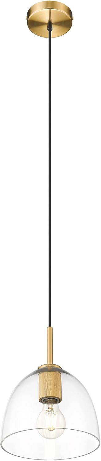 Ove Decors Romina 1-Light Pendant in Brass Finish