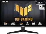 ASUS TUF Gamingowy monitor gamingowy VG279QE5A – 27 cali, Full HD (1920 x 1080), podkręcanie do 146 Hz (powyżej 144 Hz), IPS, synchronizacja ELMB, 1 ms MPRT, głośnik stereo, Variable Overdrive