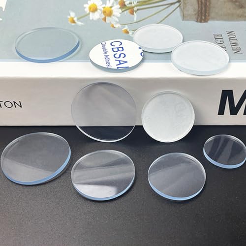 40 Stück Transparente Antirutsch Pads, 25mm Rund Antirutsch Gummi Pads, Glasplatte Tischplatte rutschfeste Gummi Punkte,Möbelpuffer Gummifüße Selbstklebend, für Esstische Werkbänke Schneidebretter