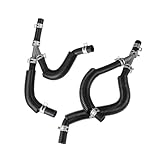 A ABSOPRO Engine Heater Hose Assembly No.4677603AL HVAC Inlet and Outlet Heater Hose for Dodge Grand Caravan 2010 Rubber Black