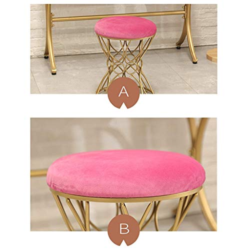 gzz Vestidor nórdico Taburete Manta de franela Cambio de asiento Zapatos Banco | Sillas de comedor modernas Taburete Sofá de sala de estar,gris