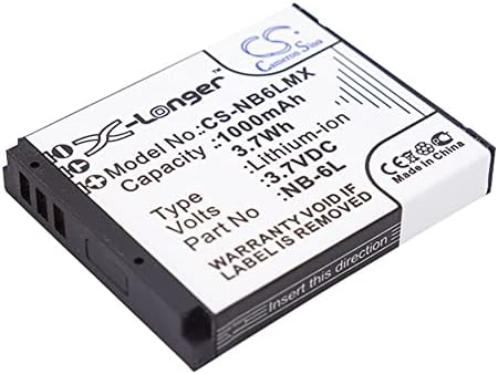 Miniatura 2 de SYTH Replacement for Battery Compatible CAN0N NB-6L, NB-6LH PowerShot SX500 is, PowerShot SX510 HS (1000mAh3.7V)