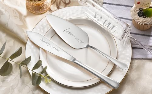 Roxburghweddingcakeknifeandserversetbrideandgroommrandmrschampagneflutesforkswithgiftableboxcakecuttingsetforweddingengagementbridalshowergifts Urban Country Home Decor Roxburgh wedding cake knife and server set bride and groom mr and mrs champagne flutes forks with giftable box cake cutting set for wedding engagement bridal shower gifts urban country home decor