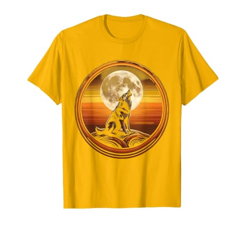 Wolf Howling at 2026 Moon Class of 2026 T-Shirt, Men, Golden Yellow, XX-Large