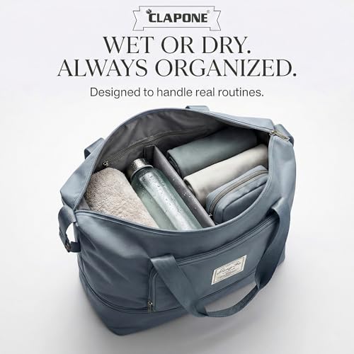 Image of CLAPONE 41 Litre Expandable Nylon Travel Bags for Women /Duffle Bags for Women Luggage /Foldable Vanity Travelling Handbags /Waterproof Hand Bag for Ladies Personal Items (Blue Duffle Bag)