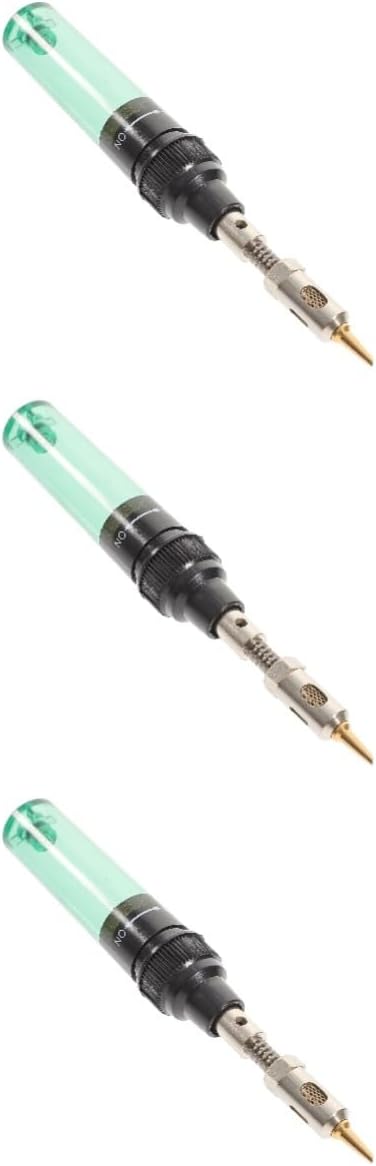 Mikikit 3sets Butane Soldering Torch Soldering Iron Cordless Pen Electronics Gun Cordless Tool