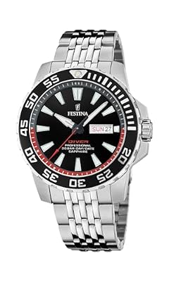 Festina Orologio Uomo Analogico in Acciaio Inossidabile 316l Argentato