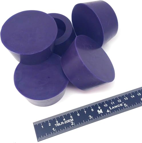 Image of High Temp Masking Supply 2.43 inch x 2.95 inch Silicone Rubber Plug - Hollow Tapered Stopper for Powder Coating, Painting, Automotive, Weld Back Purge - Non-Toxic, Flexible, HTP13.5 (10 Pack)