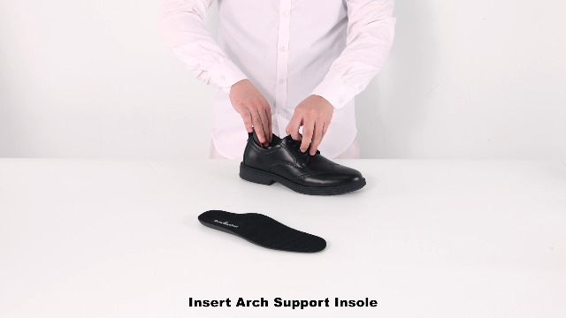 Orthopedic Business Leather Dress Shoes: Men's Stylish Arch Support Orthotic Cap Toe Tuxedo Patent Oxfords, Outdoor Plantar Fasciitis Adjustable Fit Wingtip Meeting Fashion Sneakers Black Size 8