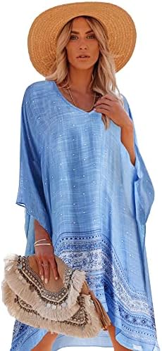 Moss Rose Women's Swimsuit Cover Up Beach Kaftan for Bathing Suit Coverups